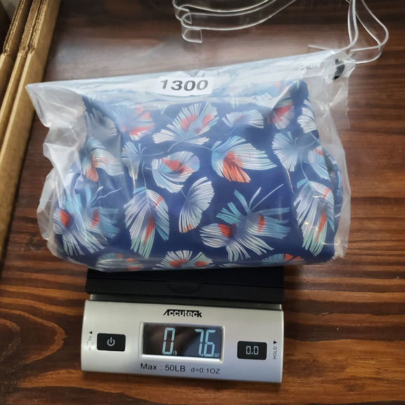 Ariat Tek Polo Shirt Mens Large Blue Fleather Print Performance Sport Western - Picture 9 of 9